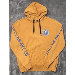 Sullen Art Collection Hoodie Men's Large Orange Sweatshirt Skull Graphic